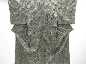 幾何学模様織出し西陣お召着物アンサンブル